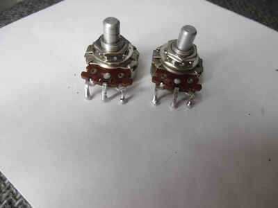 Vintage matched set of 1968 250K Stackpole pots for Telecaster P Bass Mustang