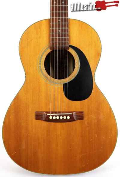 Vintage 1974 El Degas F-195 Natural Acoustic Guitar