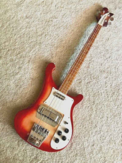 THE McCARTNEY BASS 1964 RICKENBACHER 4001S FIREGLOW MINT WITH CASE