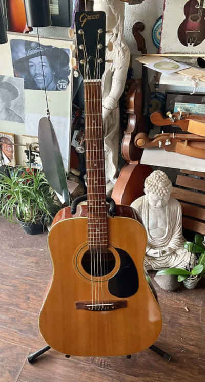 Vintage Greco acoustic guitar model GR 623 1970s