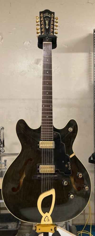 GUILD STARFIRE XII 12-STRING 1966 ELECTRIC GUITAR - EBONY STAIN, GOLD HARDWARE