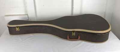 Early 1960s Harmony, Kay or Silvertone Acoustic Guitar Case. "Geib Economo "