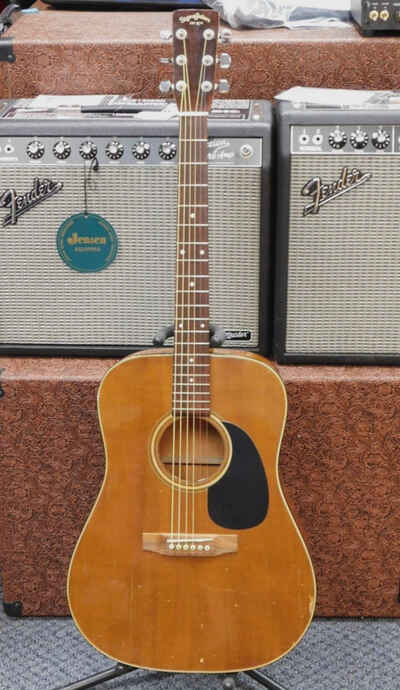 Vintage 1978 Sigma DM-19 Acoustic Dreadnought Guitar w /  Case! Made in Japan!!!