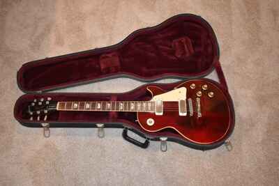 1976 Gibson Les Paul Deluxe Wine Red  Vintage Used Electric Guitar