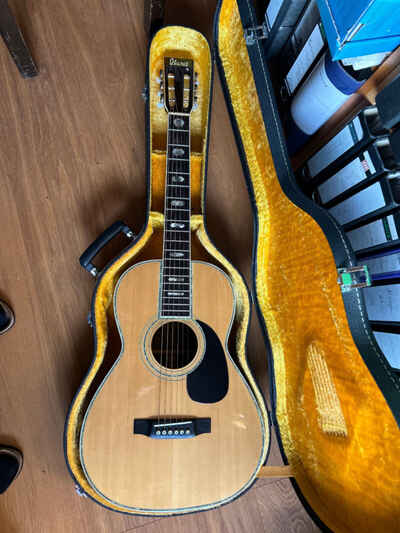 ibanez akustik gitarre model 642 concert (Martin 0045 copy), gekauft 1976