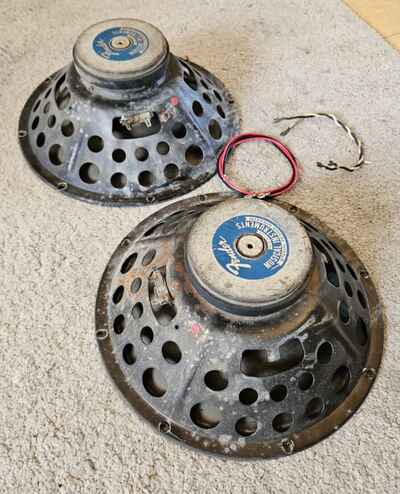 pr vintage Fender Oxford 12T6 8ohm speakers | look funky / sound fab | original!