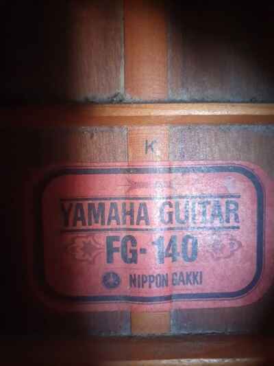 Yamaha FG140 Red label 1970s Very Good condition ( See Description )