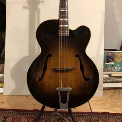 Vintage 1952 Gibson L7C L7 C Acoustic Archtop Guitar with Original Brown Case.