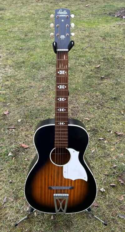 Vintage Harmony Stella H929 Acoustic Parlor Guitar For Repair