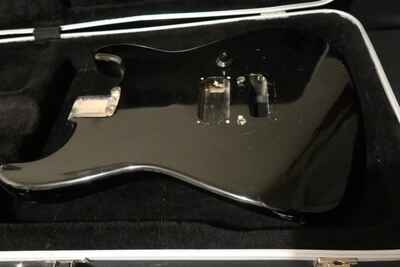 Vintage Authentic Fender MIJ 1980s Contemporary Stratocaster Black Body w / Parts