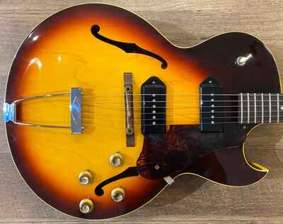 1966 Gibson ES-125 CD 3-Tone Sunburst Hollowbody Electric Guitar w / Original Case