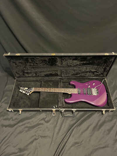 Vintage ESP M-1 Deluxe Guitar in Plum Crazy Purple W / OHSC