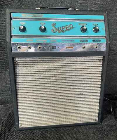 Vintage 1960s Supro Corsica S6622 1x12 Tube Reverb Guitar Amplifier SEE INFO