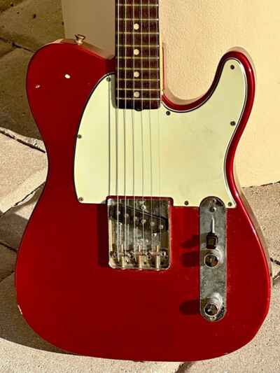1964 Fender Esquire Custom Color Candy Apple Red Green