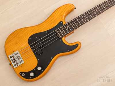 1977 Fender Precision Bass Natural Ash w /  EMG & Badass
