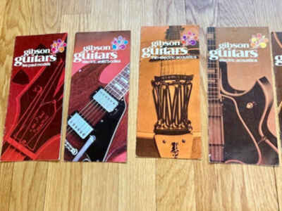 10 Gibson vintage 1970 catalogs, Guitar, Banjo, mandolin,  E / C, free shipping