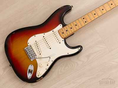 1974 Fender Stratocaster Vintage Electric Guitar Sunburst w /  Case, Hangtag