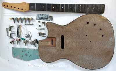 Silvertone U1 Dolphin bronze electric guitar project - Danelectro 1961