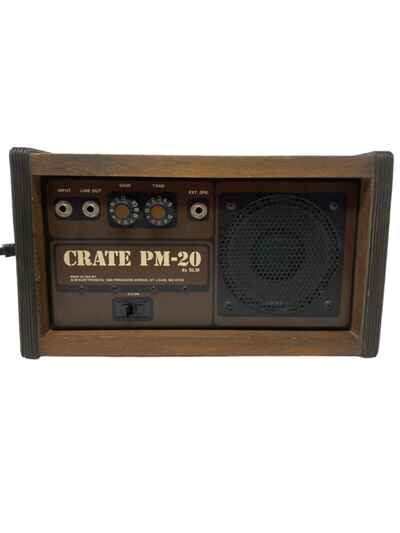 Rare 1980??s Crate PM-20 Vintage Personal Amp Monitor Combo Guitar Rock Band