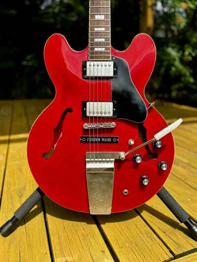 Used 2022 Epiphone Joe Bonamassa 1962 ES-335 Sixties Cherry Semi hollow Guitar
