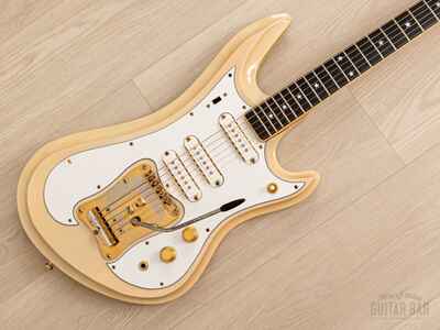 1970s Guyatone Sharp 5 LG-350T Custom Vintage Electric Guitar Blonde w /  Case