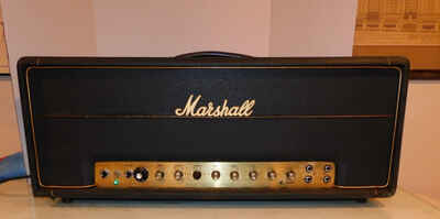 MARSHALL SUPER TREMOLO 100W TUBE GUITAR AMPLIFIER HEAD 1969-70 WORKING RESTORE