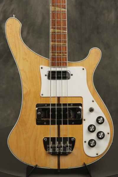 1973 Rickenbacker 4001 Bass stripped finish CHECKERBOARD BINDING + wavey Grovers