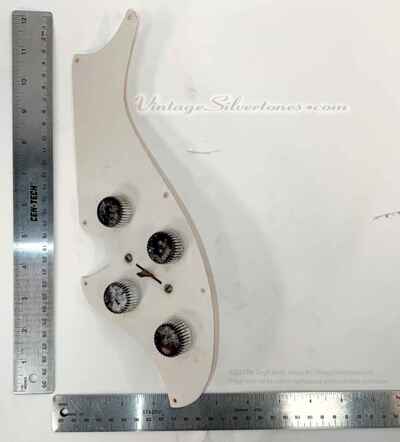 Silvertone 1421 2pu electric guitar control panel with knobs - Harmony 1961