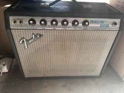 Fender Princeton Reverb 1977 Silverface Vintage Tube Guitar Amp Amplifier