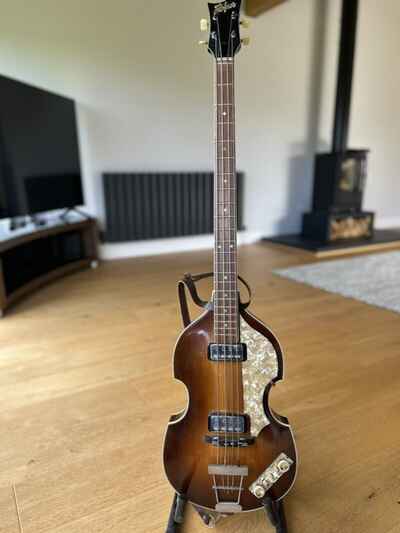 1965 Vintage 4-String Hofner Bass Guitar