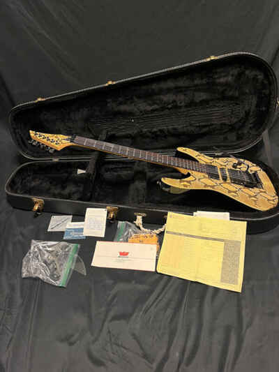 1988 Vintage Westone Corsair XA1440BKC Real Python Skin Top / Matching Headstock