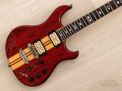 1981 Aria Pro II RS-X80 Vintage Neck Through Guitar Padauk Red, Japan Matsumoku