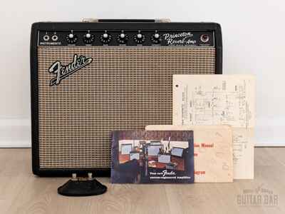 1967 Fender Princeton Reverb Black Panel Vintage Tube Amp w /  Hangtag, Ftsw