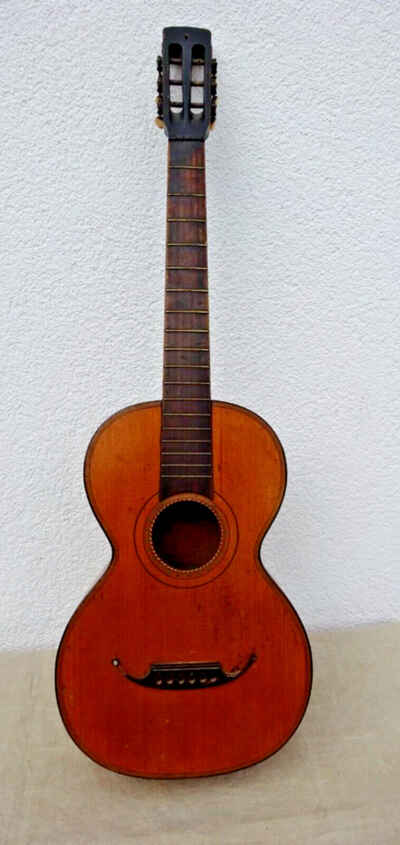 Alte Gitarre  Wandergitarre Zettel Johann Hornsteiner Passau ca. 91 cm