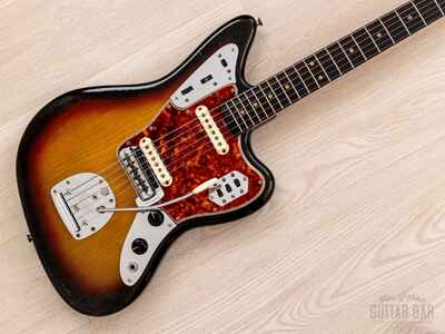 1964 Fender Jaguar Vintage Pre-CBS Offset Guitar Sunburst w /  Case