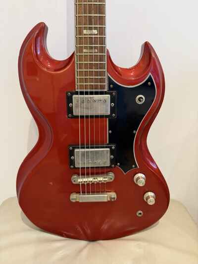 Vox SG 200 Guitar - 1971 Cherry Red