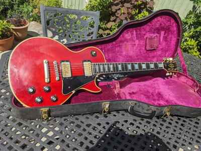 1971-74 Gibson Les Paul Custom - Original Factory Red Vintage & Very Rare Guitar