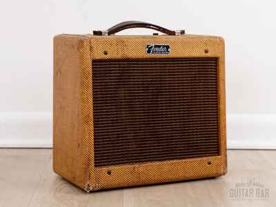 1962 Fender Champ 5F1 Tweed Vintage Tube Amp Class A 1x8 w /  Oxford 8EV, Serviced