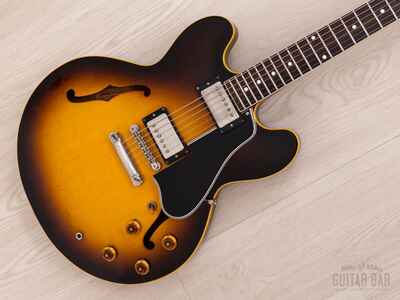 1982 Greco Super Real SA59-120 ES-Style Vintage Guitar, Sunburst Lacquer