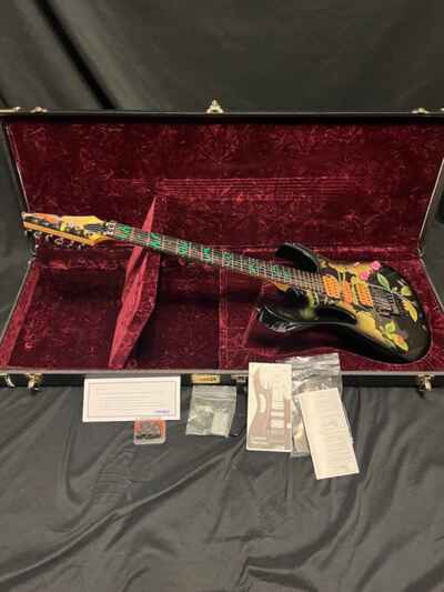 1991 Vintage Ibanez JEM77-FP Floral Print Steve Vai Signature Guitar W / OHSC