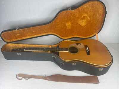 1974 Martin & Co D-35 Acoustic Guitar Natural w /  Original Hard Case (SN 357725)