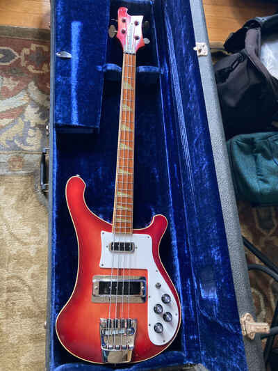 Rickenbacker 4001 Bass 1976 Fireglo PB749 OHSC All Original RotoSound LaBella