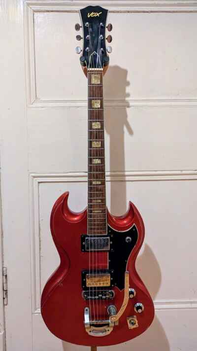 Vox SG-200 MIJ Vintage Guitar 1971 - Cherry Red Metallic