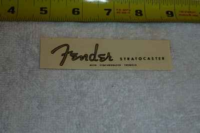 1 Vintage 1960 Fender Stratocaster Replacement Decal, no Patent No  - Item  ND