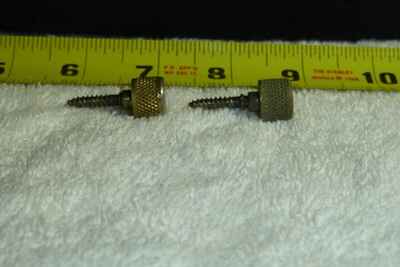 Original Old Vintage Gretsch Gold Strap Buttons with mounting screws -- Item PF