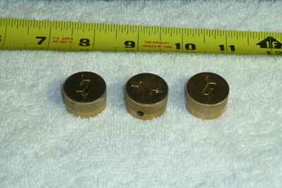 Original 3 Vintage Gretsch 1958 Gold Electric Guitar Knobs - Item PG