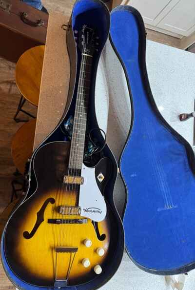 Early 1960s Harmony H54 Rocket Hollowbody Guitar