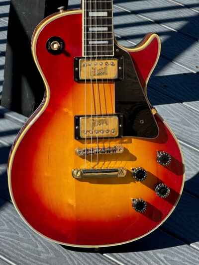 1972 Gibson Les Paul Custom delightful Cherryburst w / embosed pickup covers Yeah