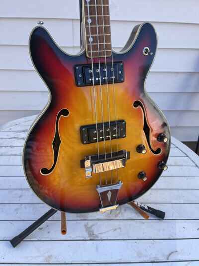 1970s Aria 5120 Diamond Bass Guitar