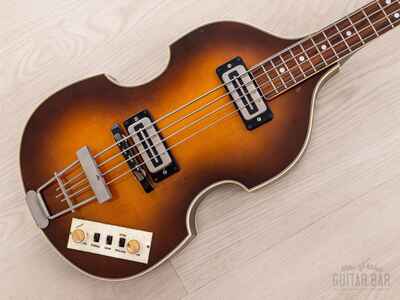 1979 Hofner 500 / 1 Beatle Bass Vintage Violin Bass w /  Blade Pickups, Case